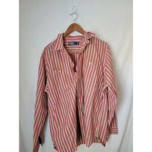 Vintage Polo Ralph Lauren Men's XL Striped Long Sleeve Casual Button Down Shirt